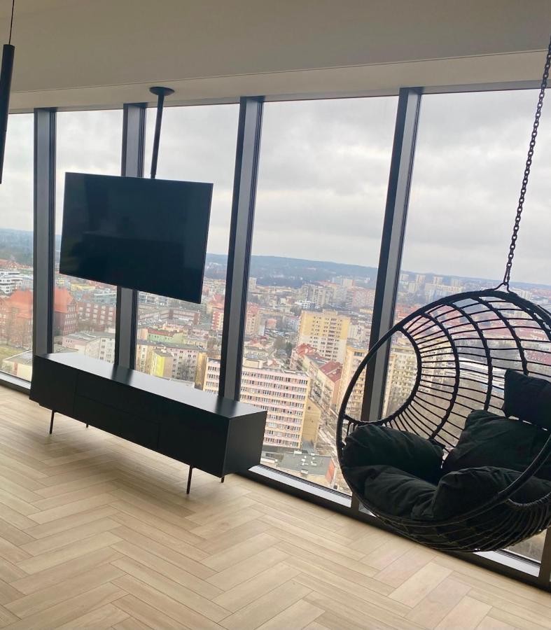 Hanza Tower Szczecin Sky Apart 18Th Floor A Apartment Exterior foto